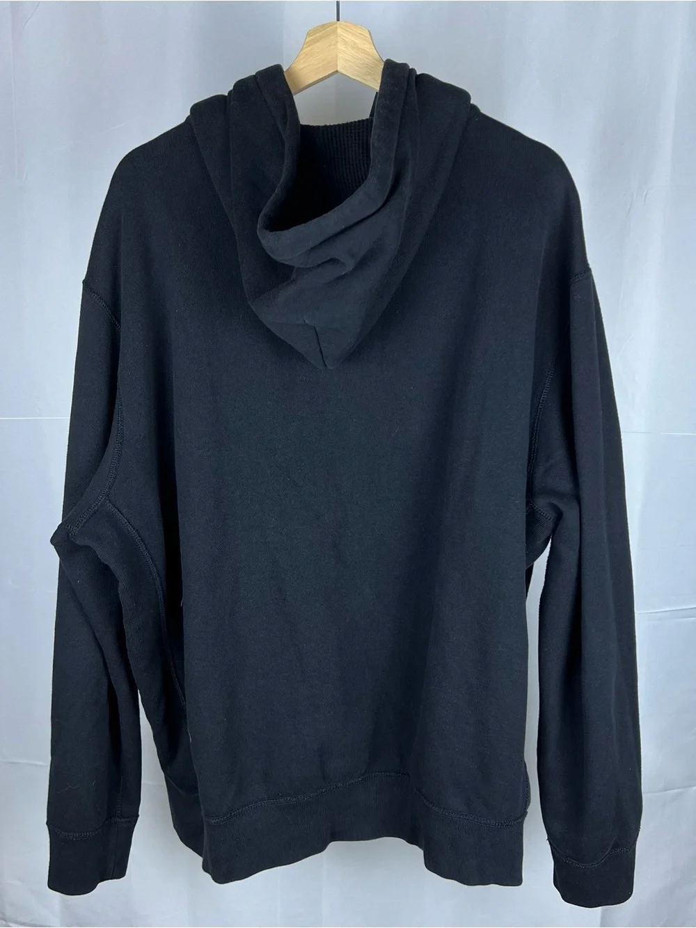 Polo Ralph Lauren Hoodie Mens 2XL Black Pony Full Zip Sweatshirt Heavy Cotton